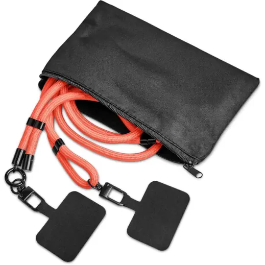 Altitude Fusion Crossbody & Wrist Phone Strap Set in Pouch - Set Coral Unbranded